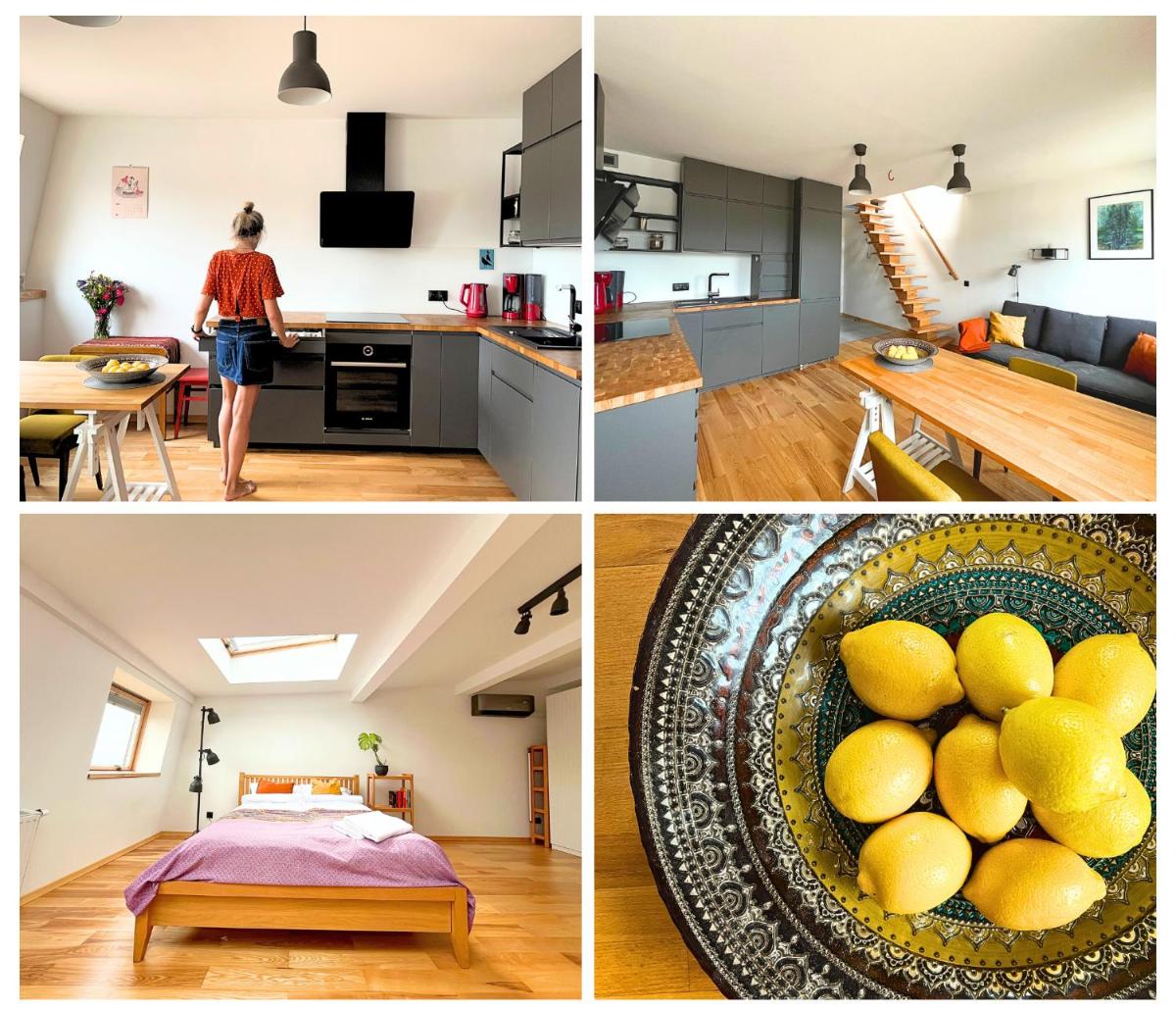 Nowoczesny, dwupoziomowy apartament w centrum by Twój Gospodarz