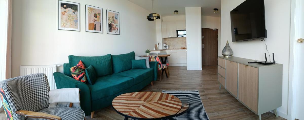 Apartament Tropikalny prywatny taras na dachu z widokiem na morze