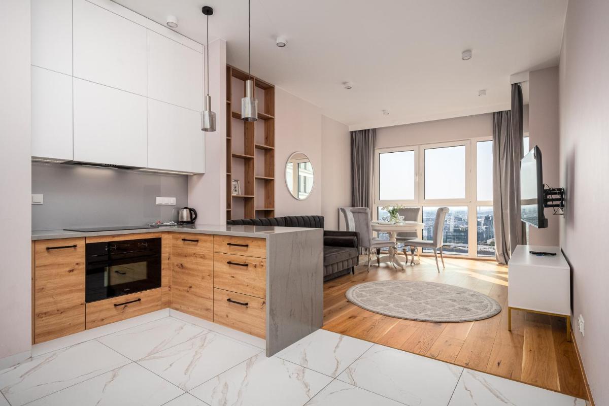 Kasprzaka 29 Wola Tower 3 Rooms, 80m2 16th floor, Free Garage BY Perfect Apart