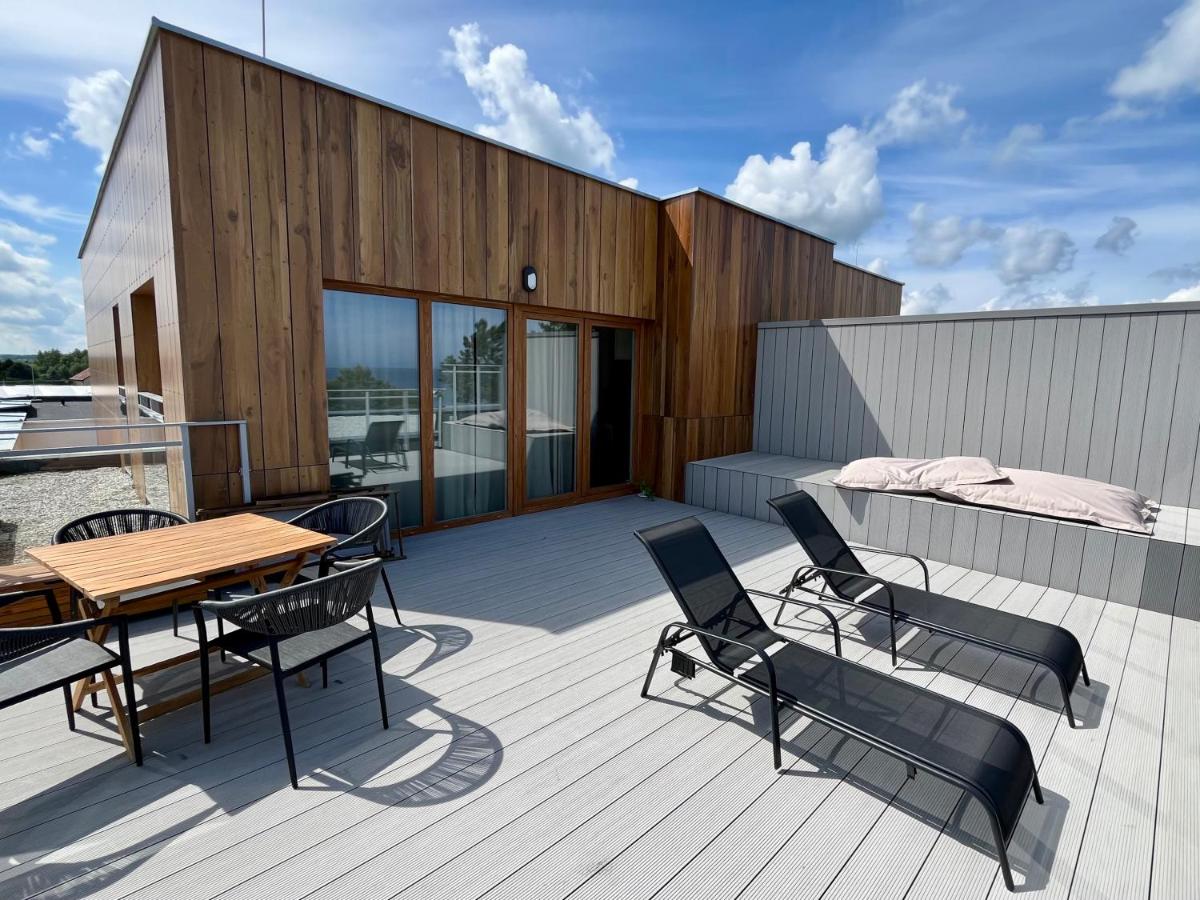 Penthouse Apartment mit Meerblick und Dachterrasse in Gaski bei Mielno