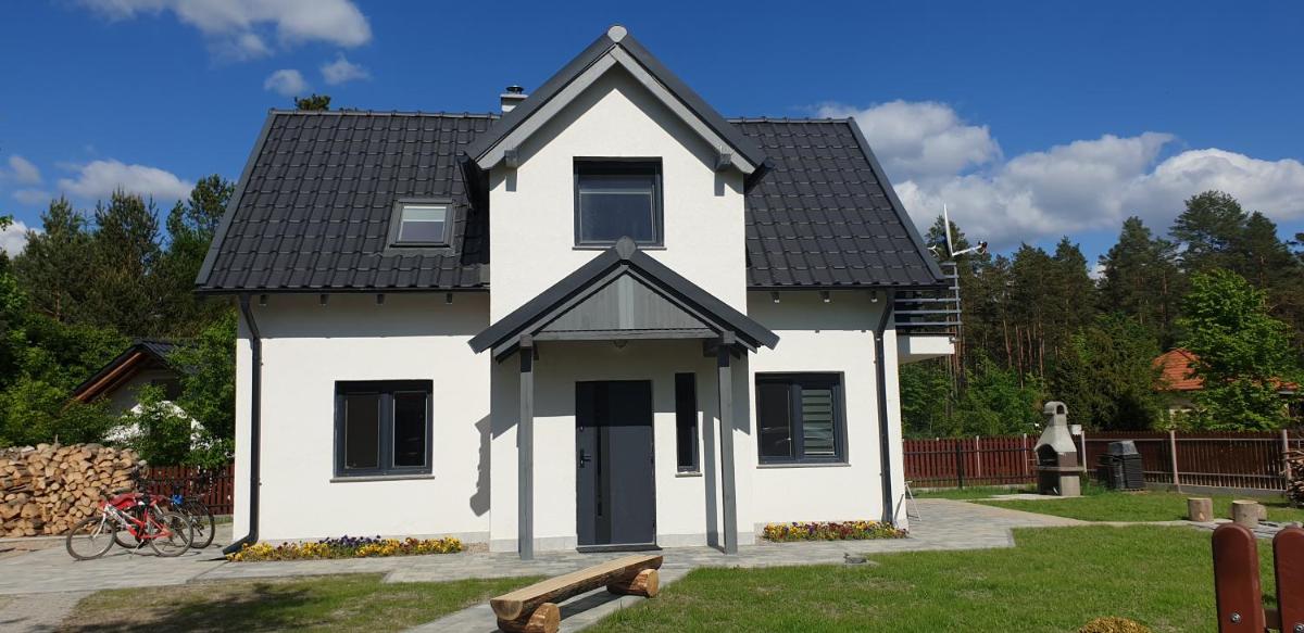 Mazury domek całoroczny przy lesie, jezioro